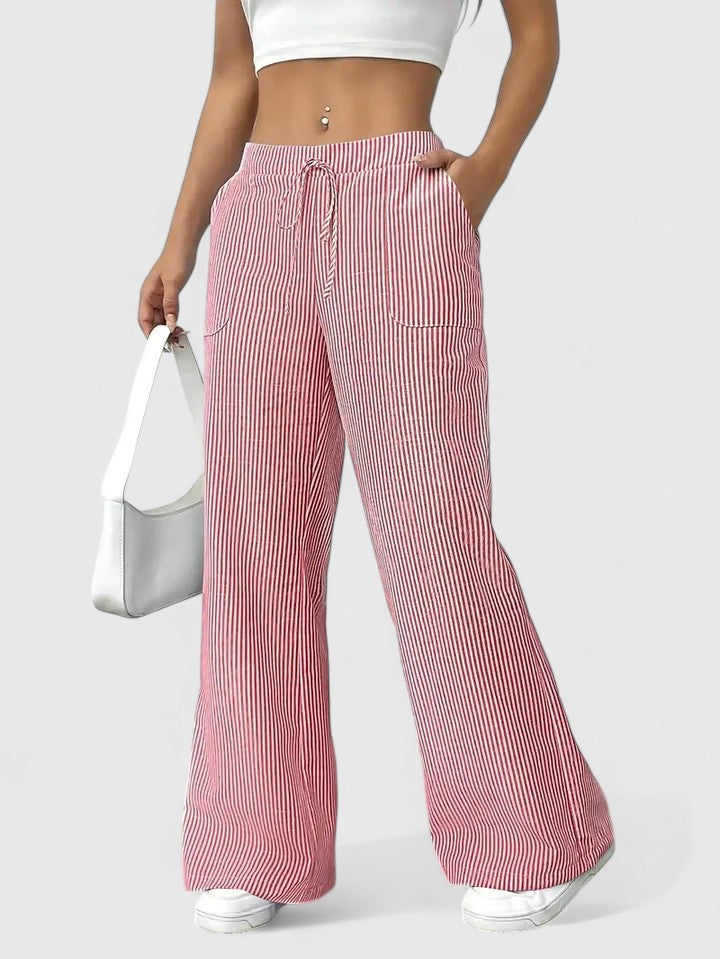 Stylish Wide-Leg Tailored Trousers for Spring