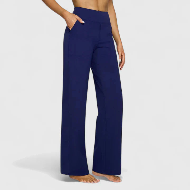 Relaxed Wide-Leg Linen Trousers for Summer