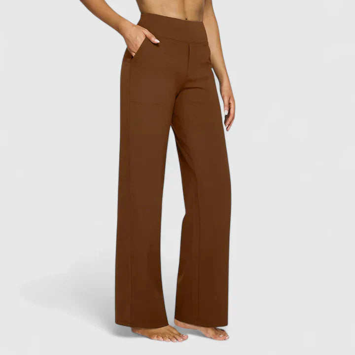 Relaxed Wide-Leg Linen Trousers for Summer