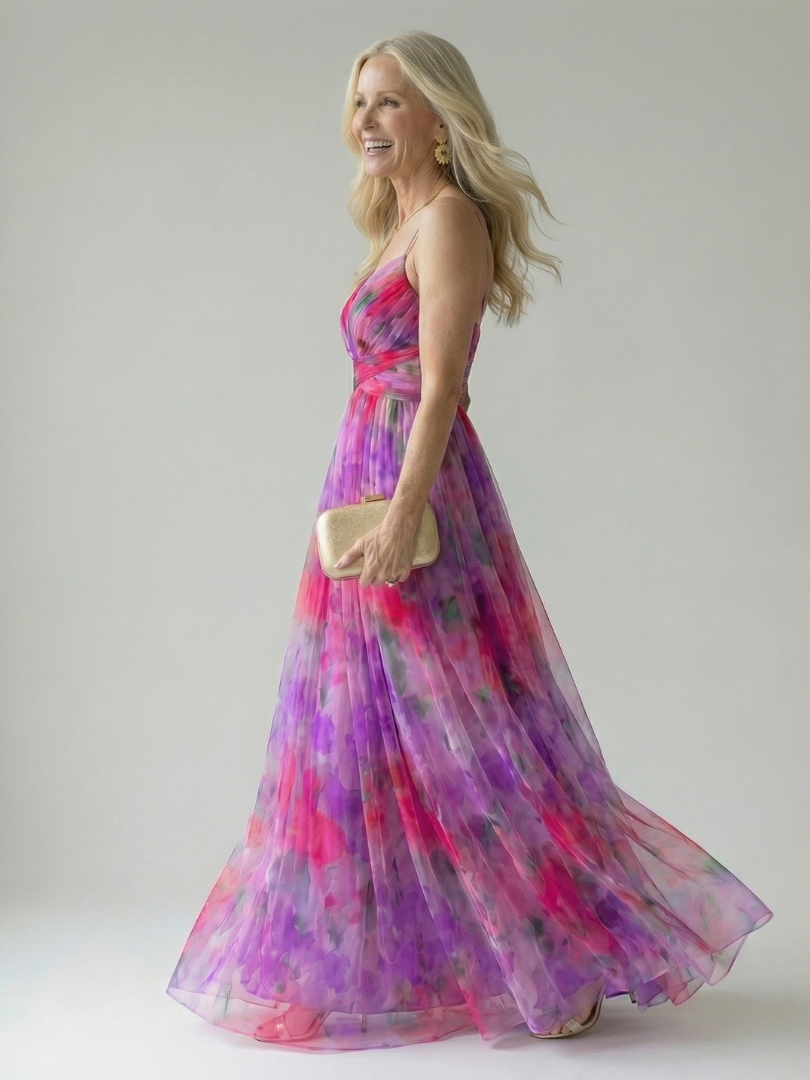 Elegant Soft Wrap Maxi Dress for Spring