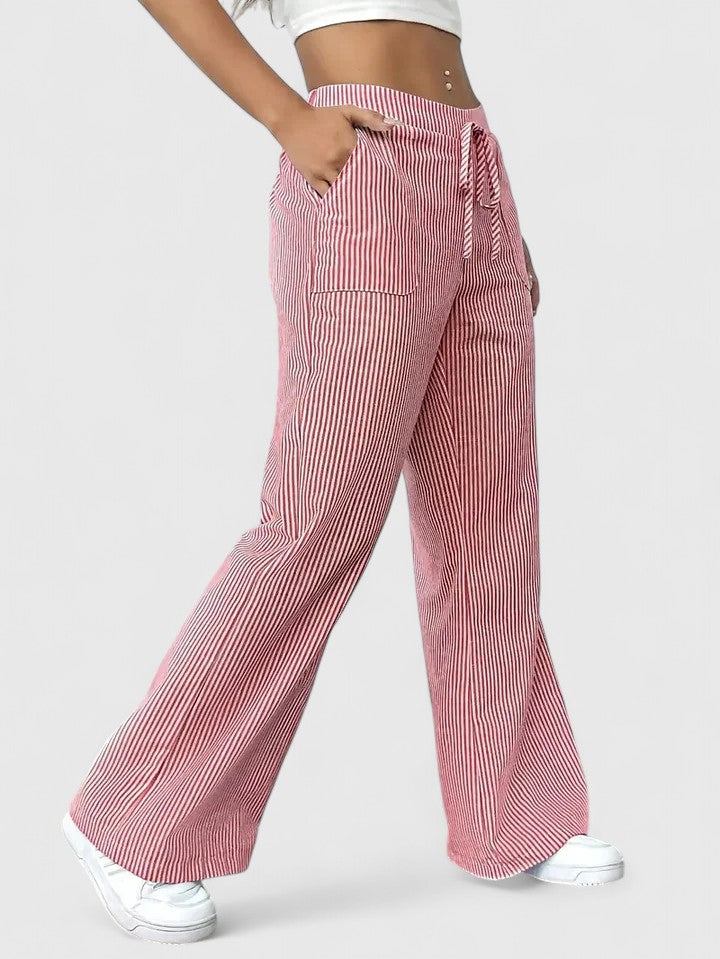 Stylish Wide-Leg Tailored Trousers for Spring