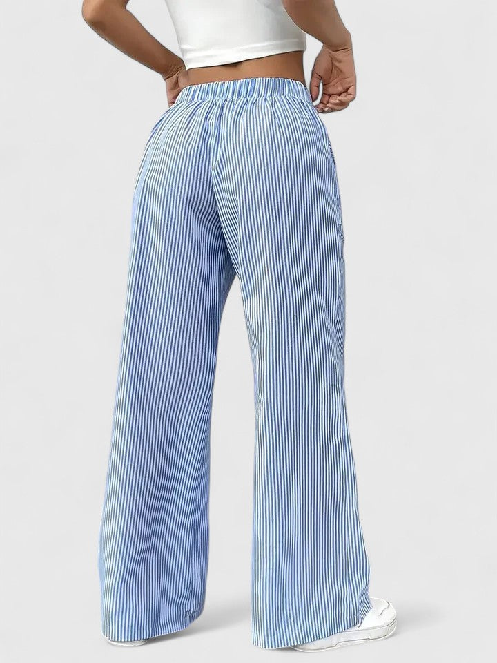 Stylish Wide-Leg Tailored Trousers for Spring