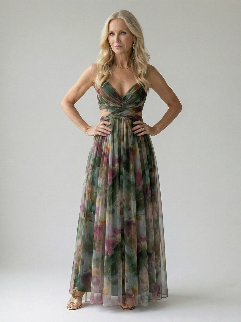 Elegant Soft Wrap Maxi Dress for Spring