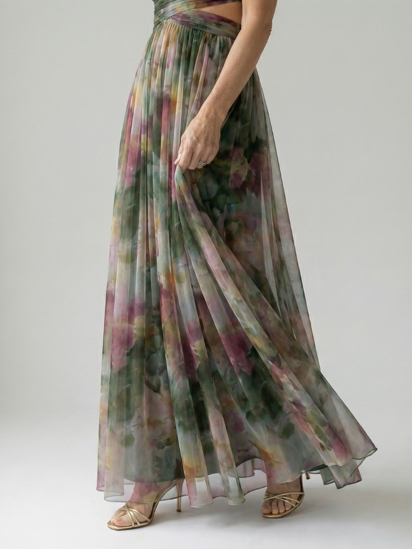 Elegant Soft Wrap Maxi Dress for Spring