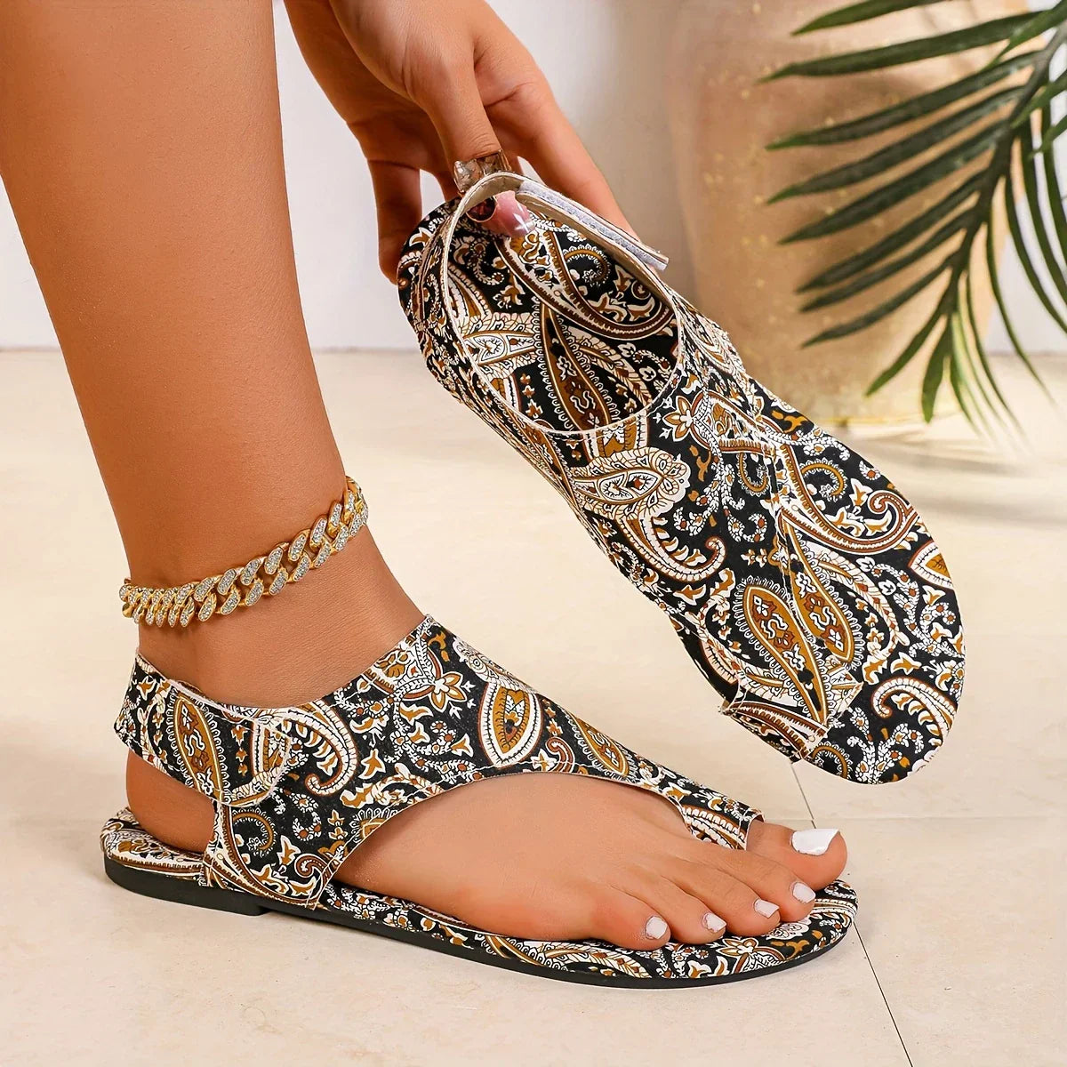 Relaxed Boho Vintage Sandals Lightweight Summer Fit