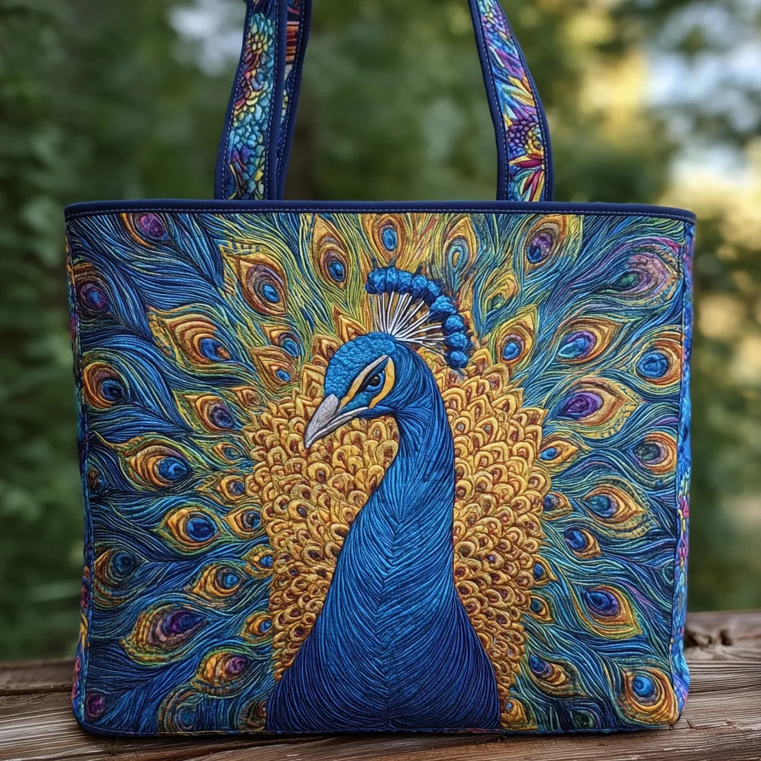 Elegant Handcrafted Peacock Embroidered Summer Shoulder Bag