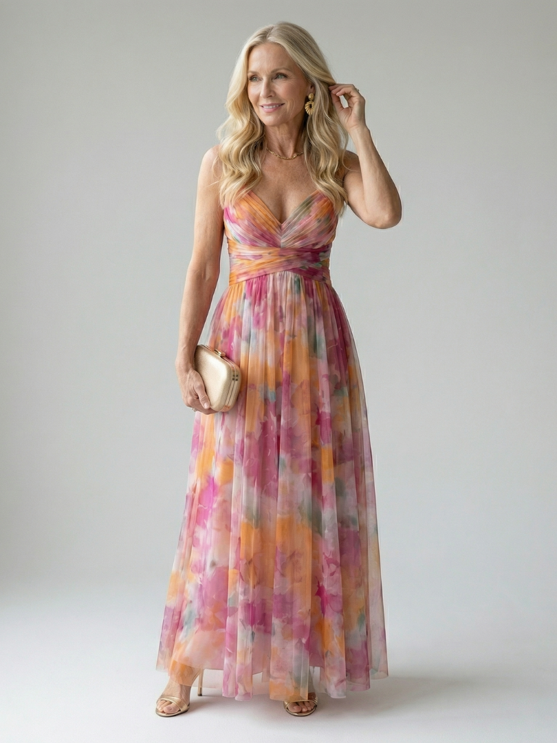 Elegant Soft Wrap Maxi Dress for Spring