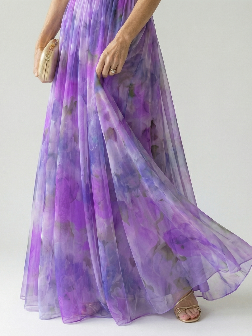 Elegant Soft Wrap Maxi Dress for Spring