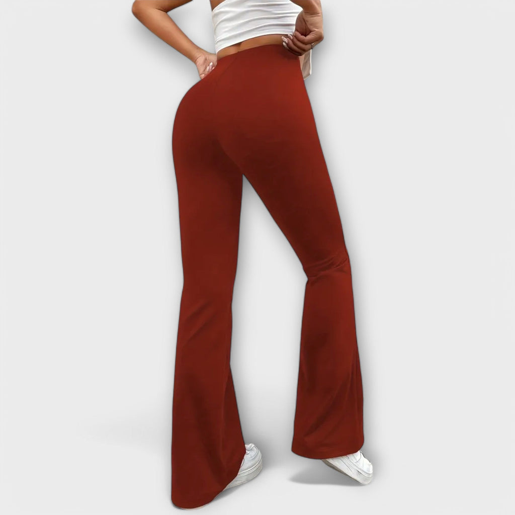 Relaxed Wide-Leg Flare Trousers Lightweight Summer Fit