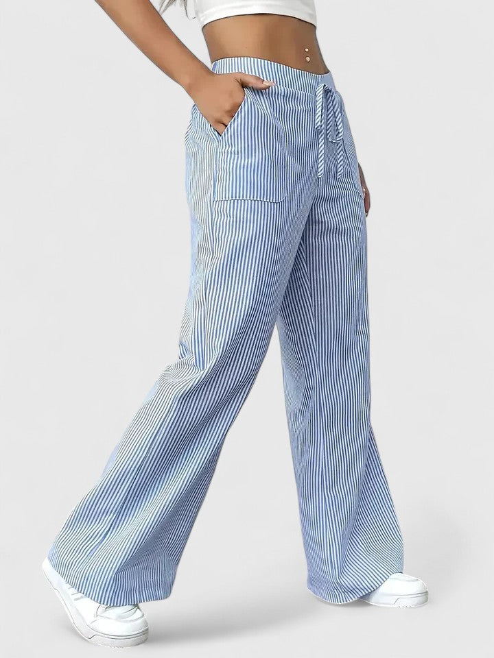 Stylish Wide-Leg Tailored Trousers for Spring