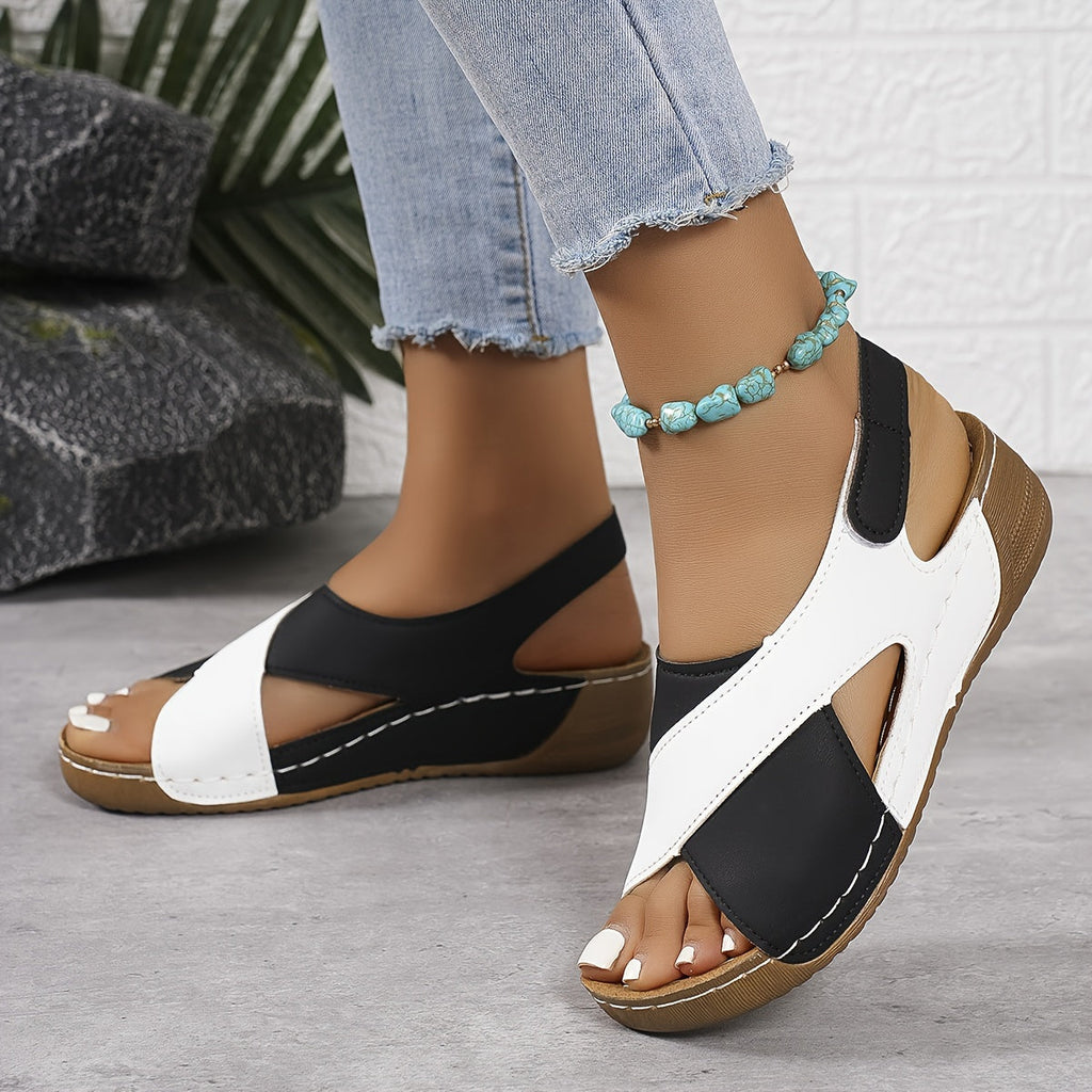 Relaxed Orthopedic Sandal with Cushioned Sole for Summer
