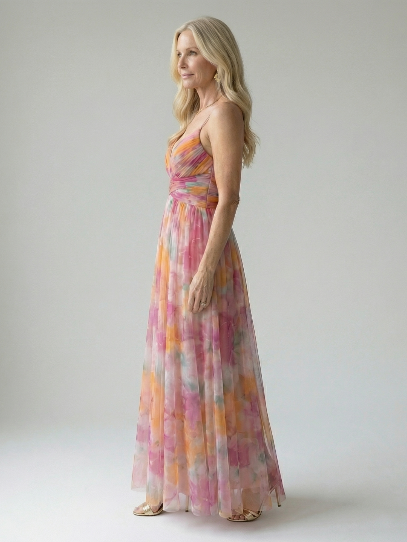 Elegant Soft Wrap Maxi Dress for Spring