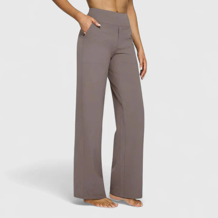 Relaxed Wide-Leg Linen Trousers for Summer