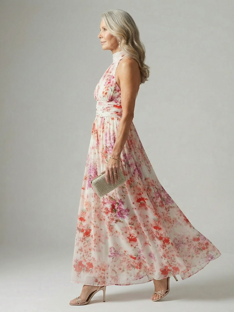 Elegant Lightweight Maxi Dress Summer Flowy Fit