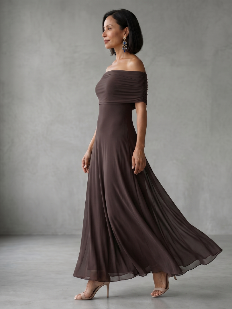 Elegant Draped Midi Dress Sleeveless Summer Fit