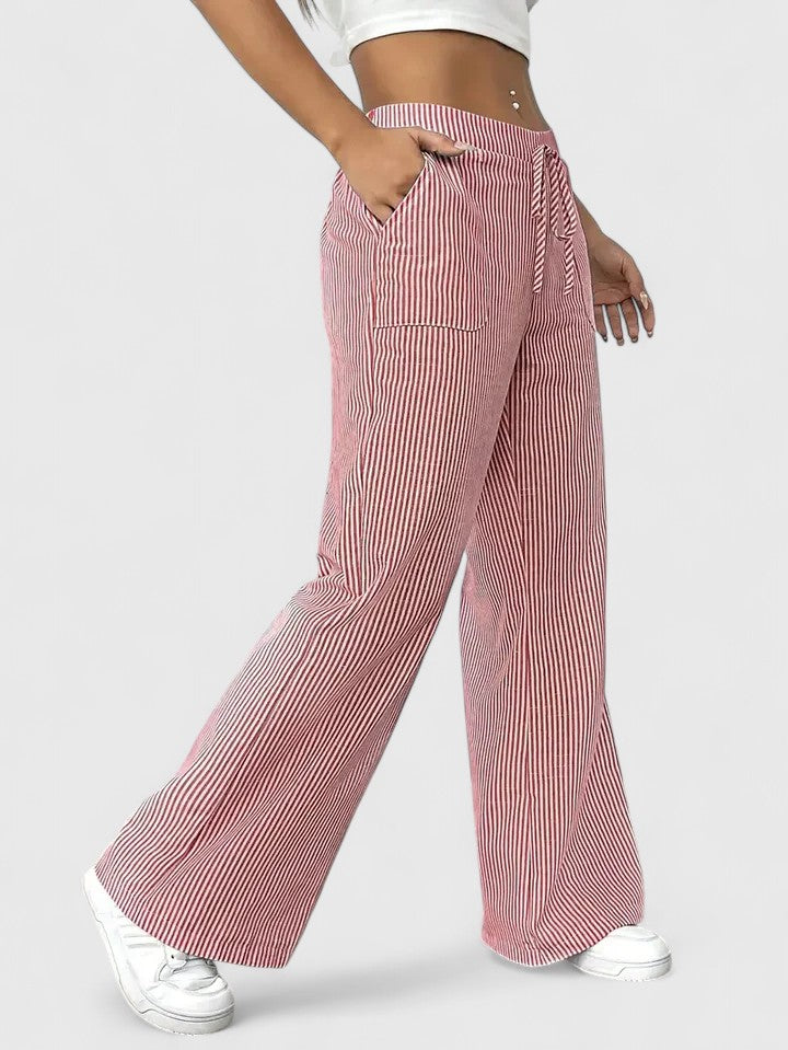 Stylish Wide-Leg Tailored Trousers for Spring
