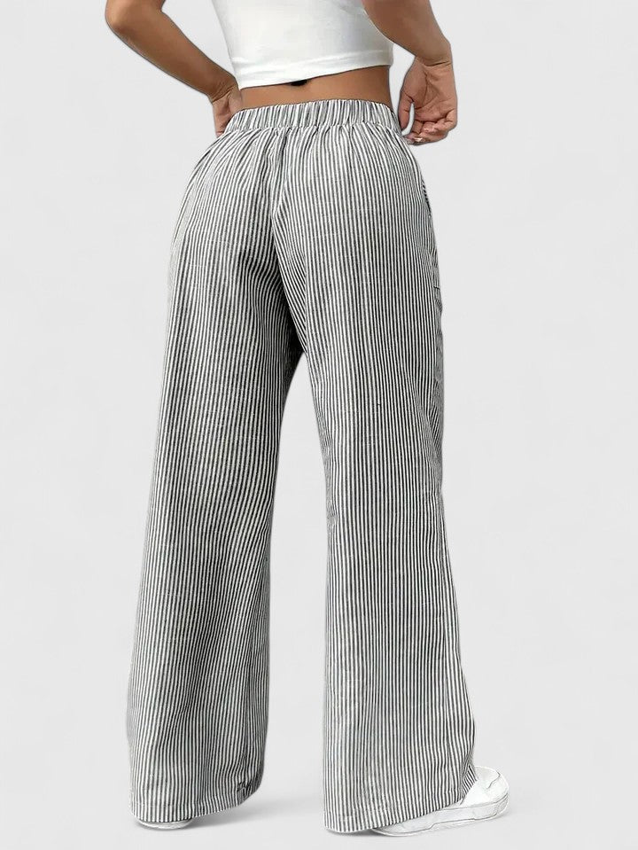 Stylish Wide-Leg Tailored Trousers for Spring