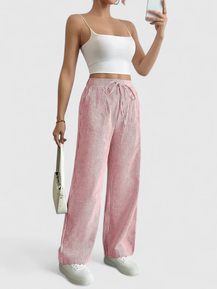Stylish Wide-Leg Tailored Trousers for Spring