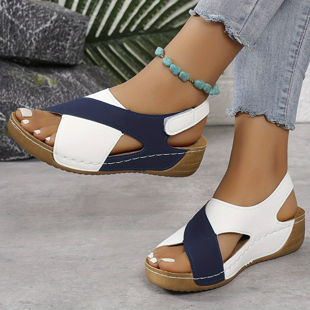 Relaxed Orthopedic Sandal with Cushioned Sole for Summer