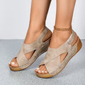 Relaxed Summer Wedge Sandal Lightweight Casual Fit