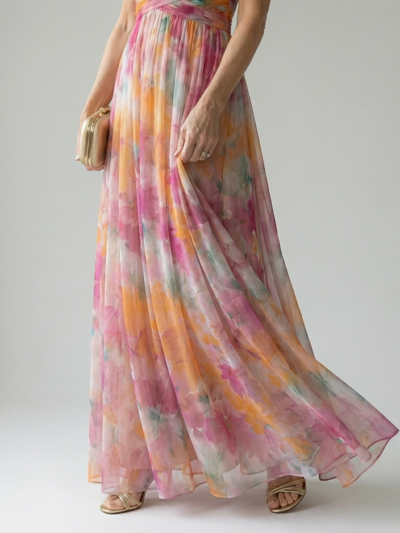 Elegant Soft Wrap Maxi Dress for Spring