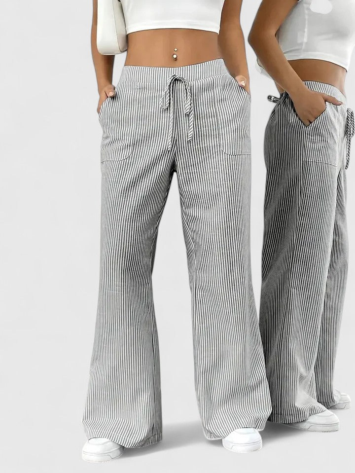 Stylish Wide-Leg Tailored Trousers for Spring