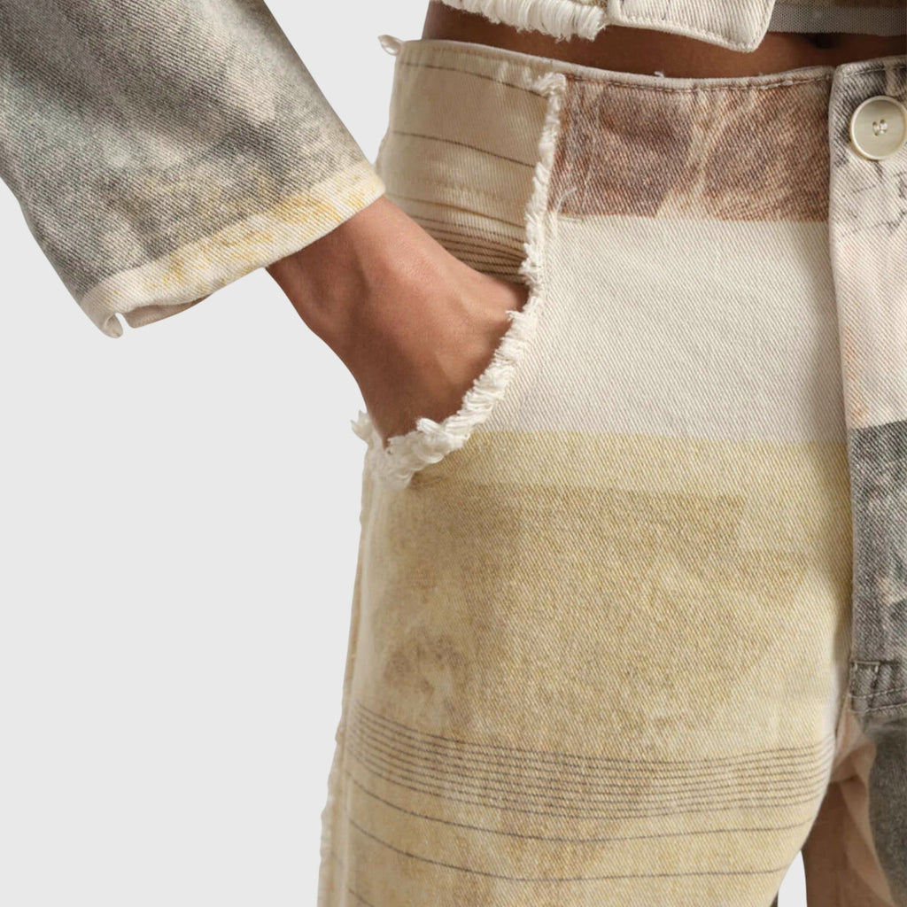 Relaxed Wide-Leg Denim Jeans Summer Fit