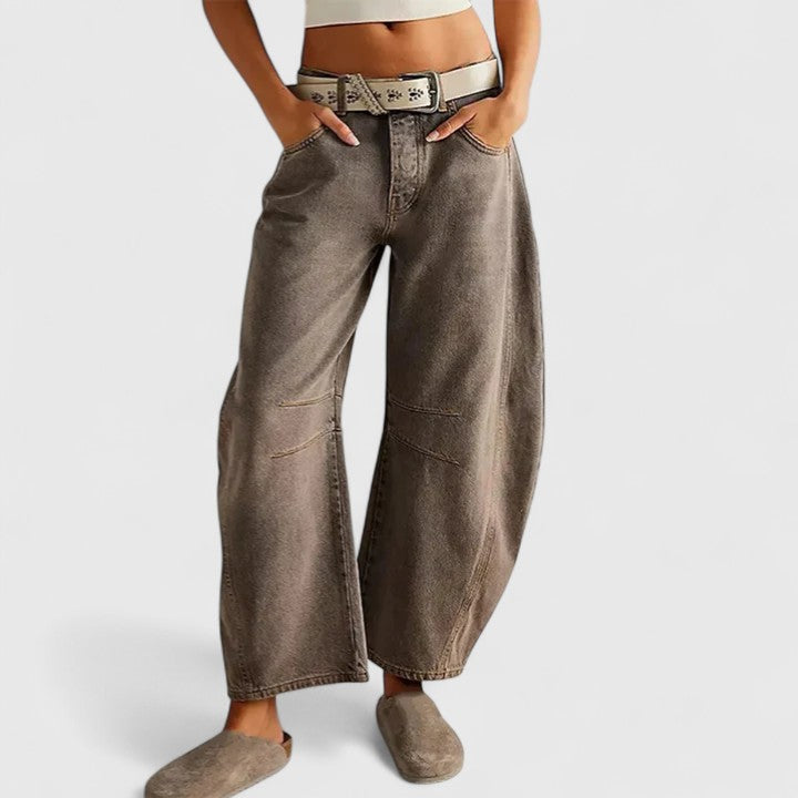 Relaxed Wide-Leg Trousers Lightweight Summer Fit