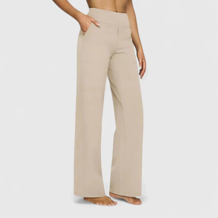Relaxed Wide-Leg Linen Trousers for Summer