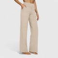 Elegant Wide-Leg Tailored Trousers for Spring