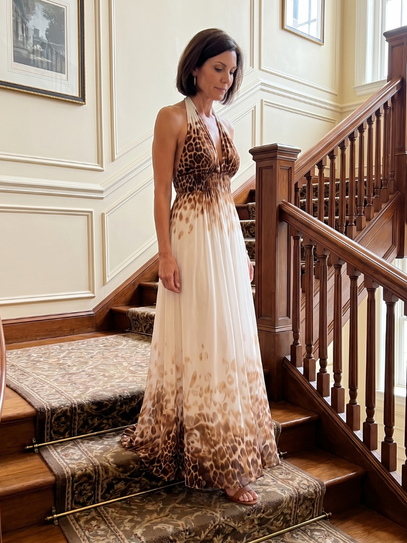 Elegant Pleated Midi Dress Lightweight Summer Fit