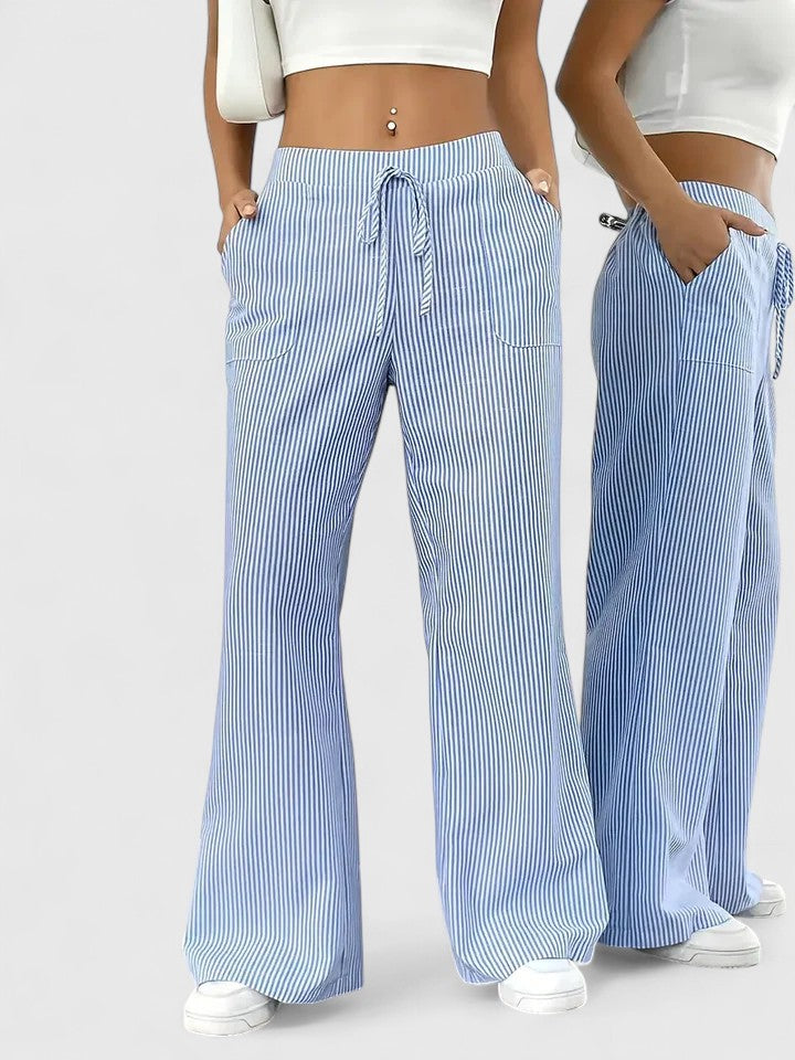 Stylish Wide-Leg Tailored Trousers for Spring