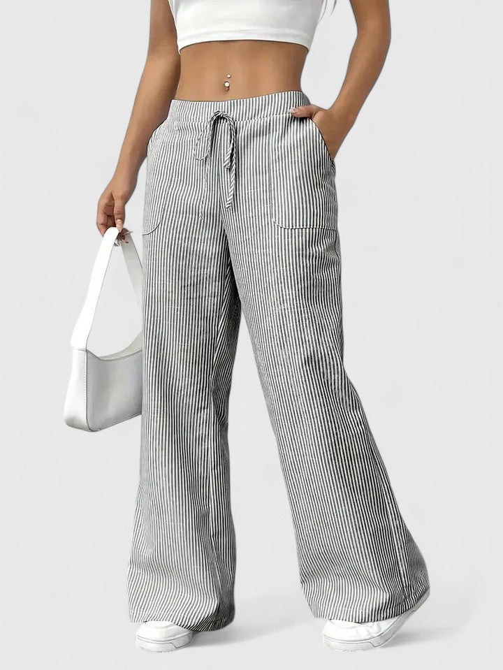 Stylish Wide-Leg Tailored Trousers for Spring