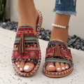 Relaxed Flat Leather Sandals Spring Everyday Comfort