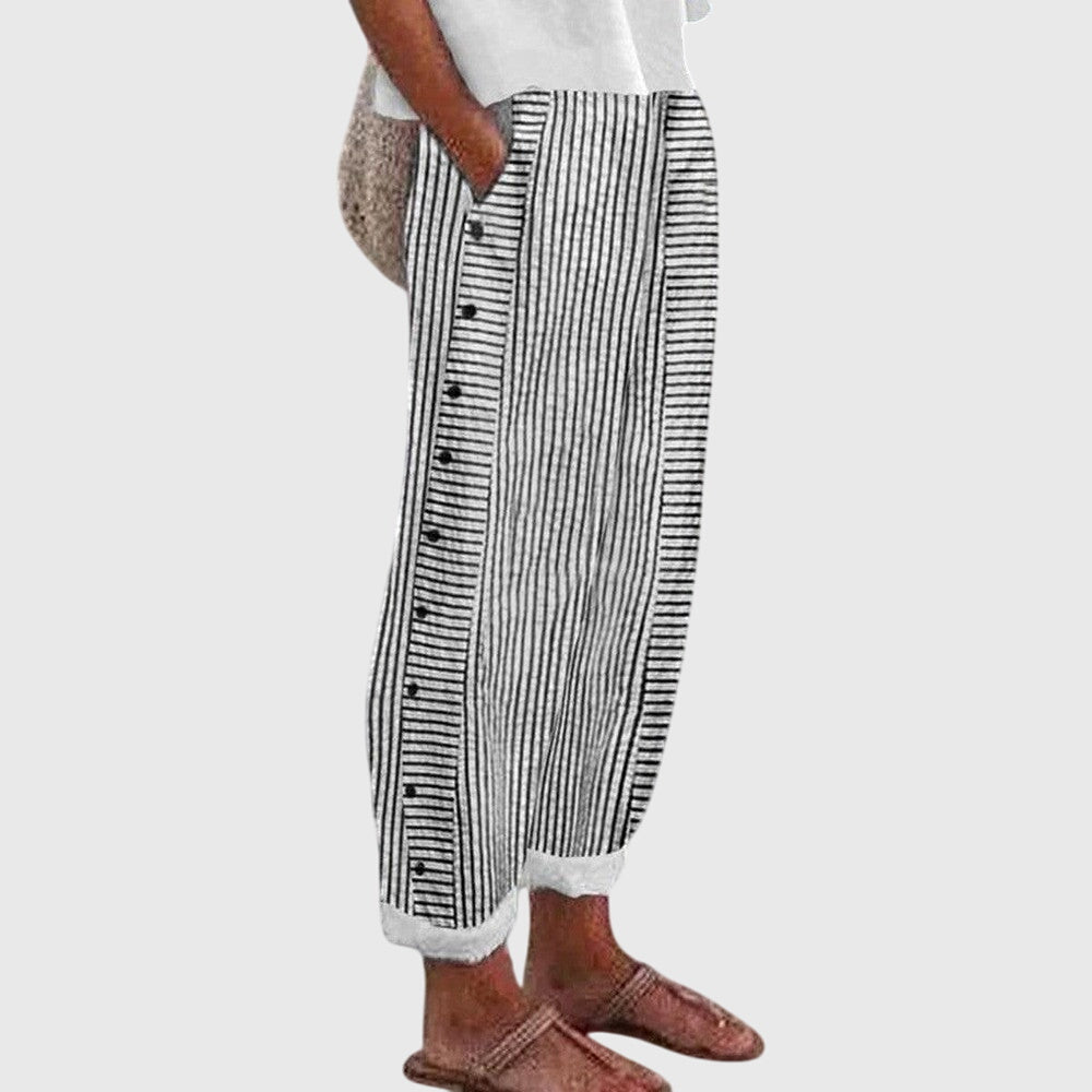 Stylish Women's Wide-Leg Trousers | Lightweight Summer Fit