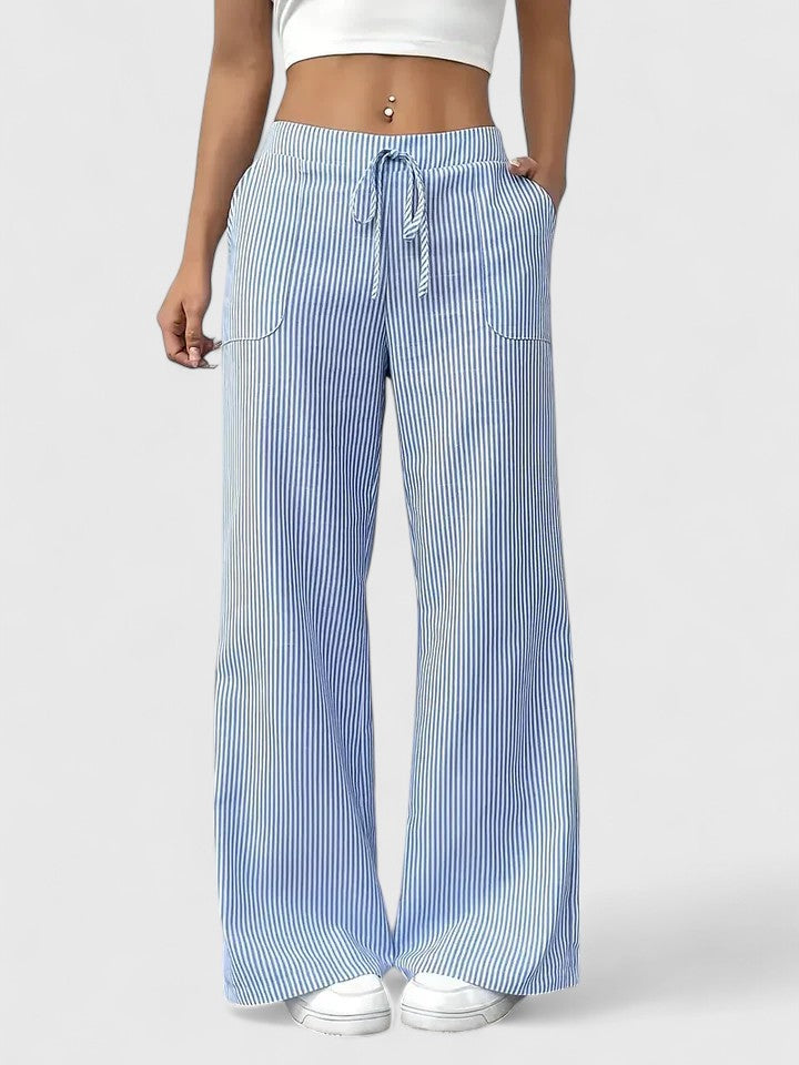 Stylish Wide-Leg Tailored Trousers for Spring
