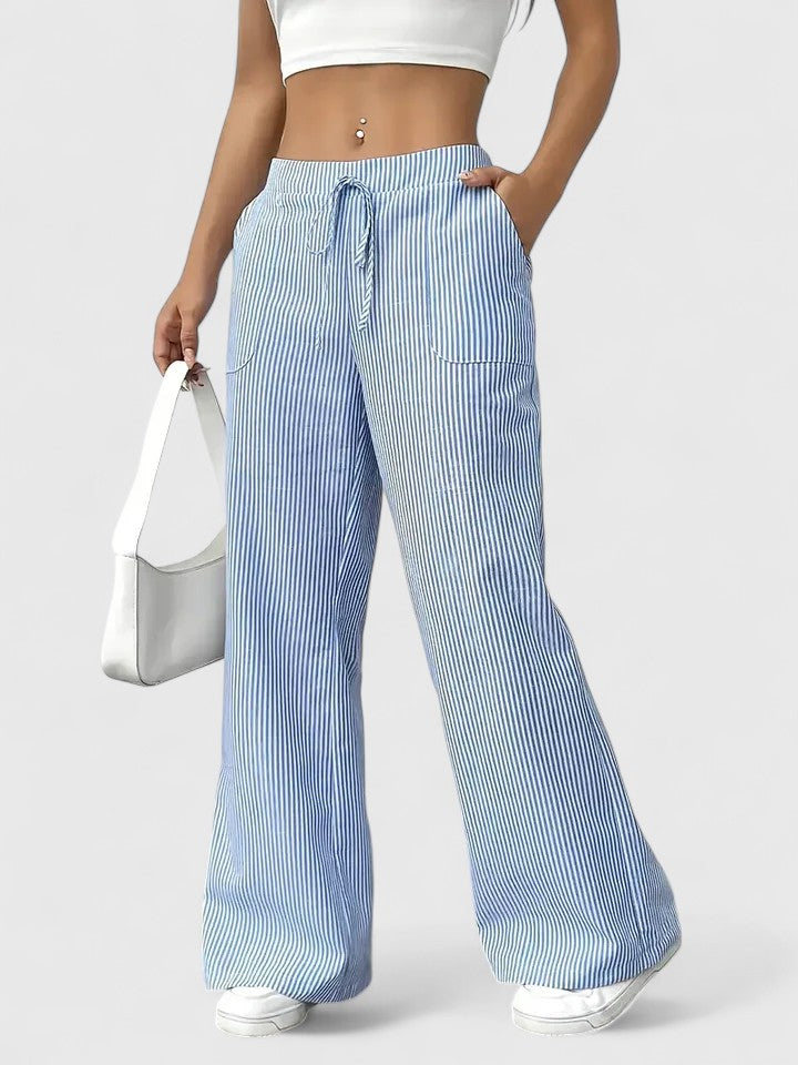 Stylish Wide-Leg Tailored Trousers for Spring