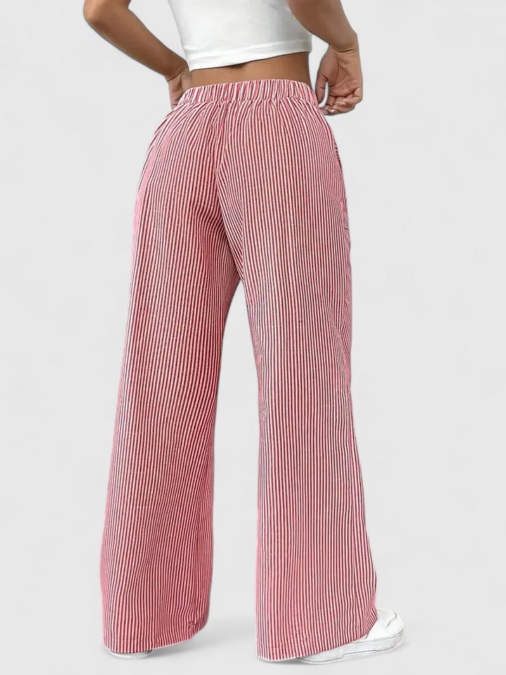 Stylish Wide-Leg Tailored Trousers for Spring