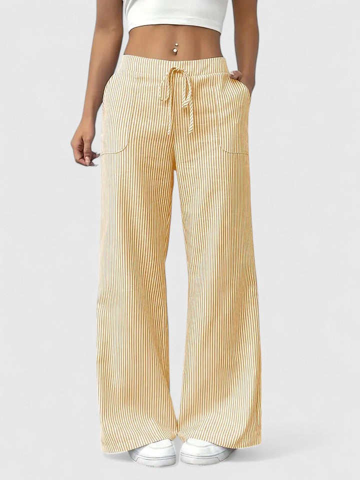 Stylish Wide-Leg Tailored Trousers for Spring