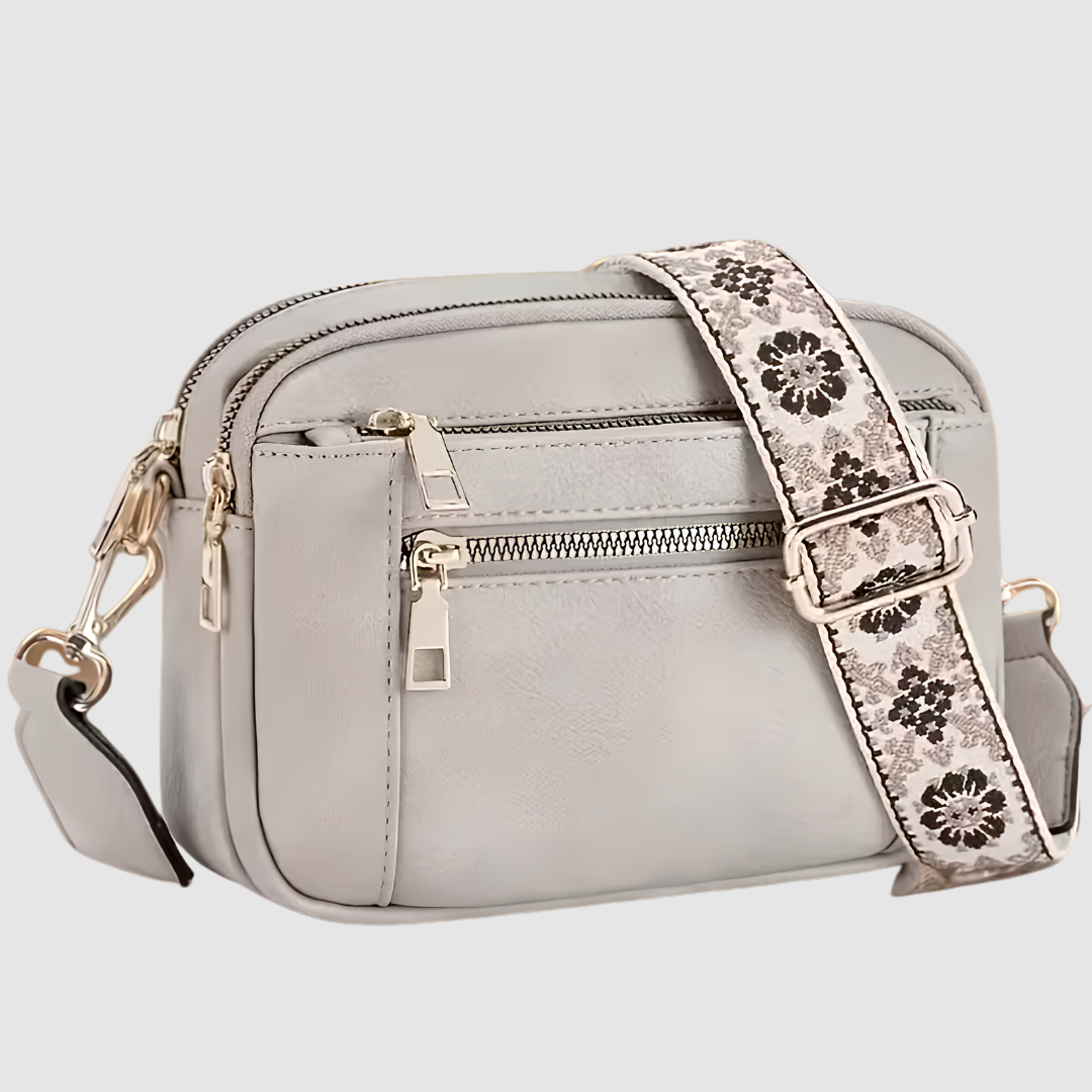Elegant Square Crossbody Bag with Structured Straps