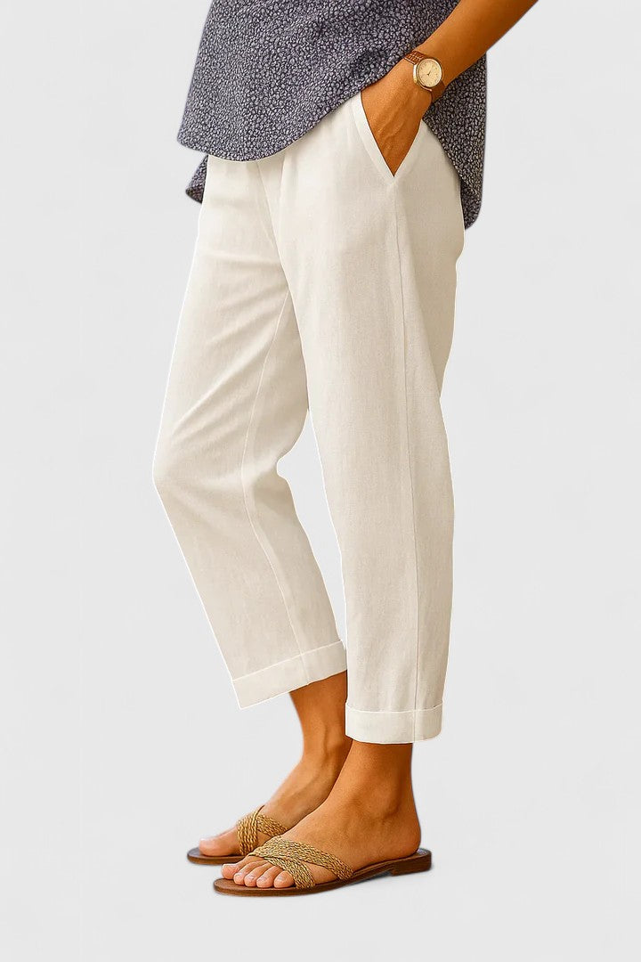 Relaxed Fit Wide-Leg Trousers Spring Comfort