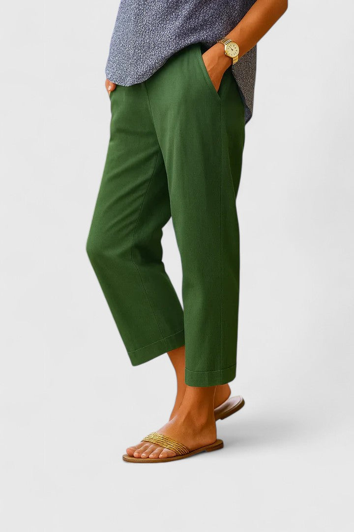 Relaxed Fit Wide-Leg Trousers Spring Comfort