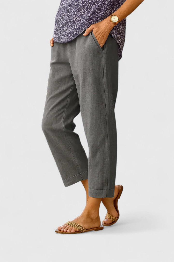 Relaxed Fit Wide-Leg Trousers Spring Comfort