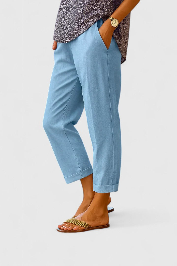 Relaxed Fit Wide-Leg Trousers Spring Comfort
