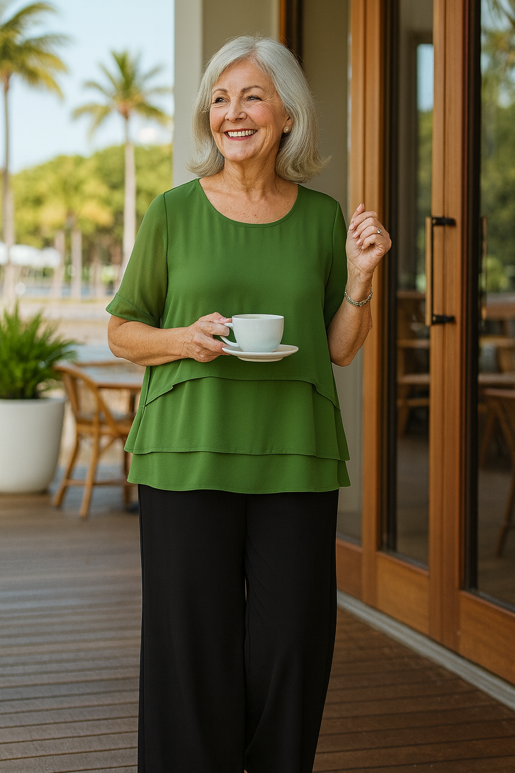 Relaxed Soft Fabric Summer Blouse Loose Fit