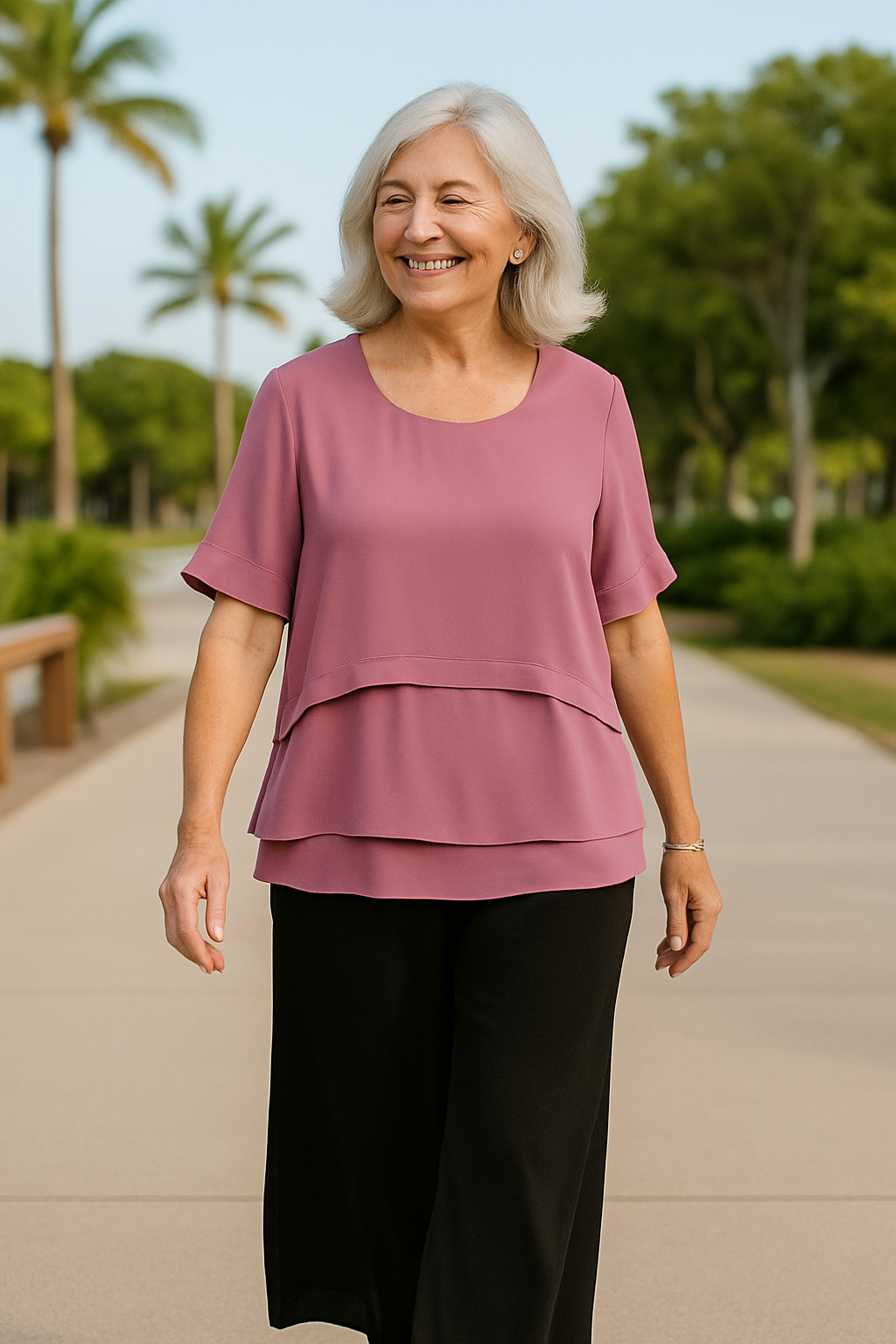 Relaxed Soft Fabric Summer Blouse Loose Fit