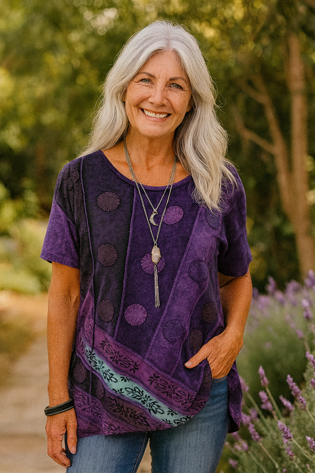 Relaxed Flowing Summer Top Lightweight Woven Fit