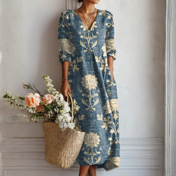 Relaxed Floral Summer Dress Lightweight Playful Fit