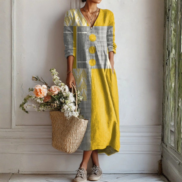 Relaxed Linen Summer Dress Breathable Fit
