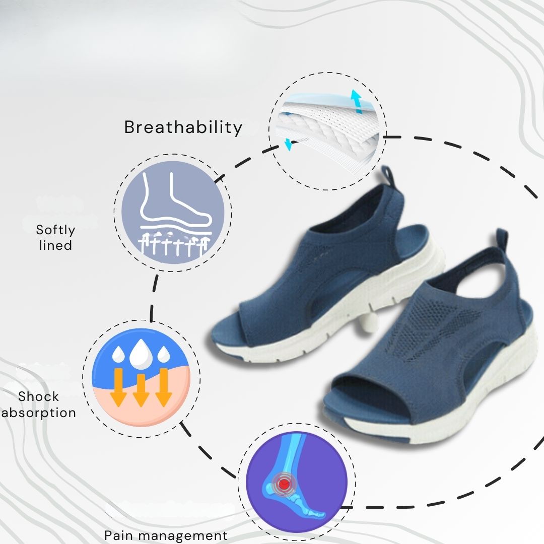 Relaxed Ergonomic Support Sandals for Summer Comfort